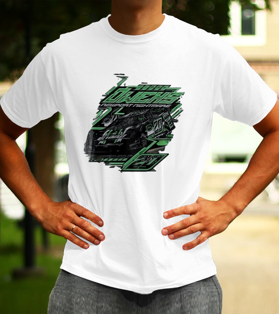 Jimmy Owens Newport Nightmare 20 Car Racing Ultimate 64 Dirt Track 2023 T-Shirt
