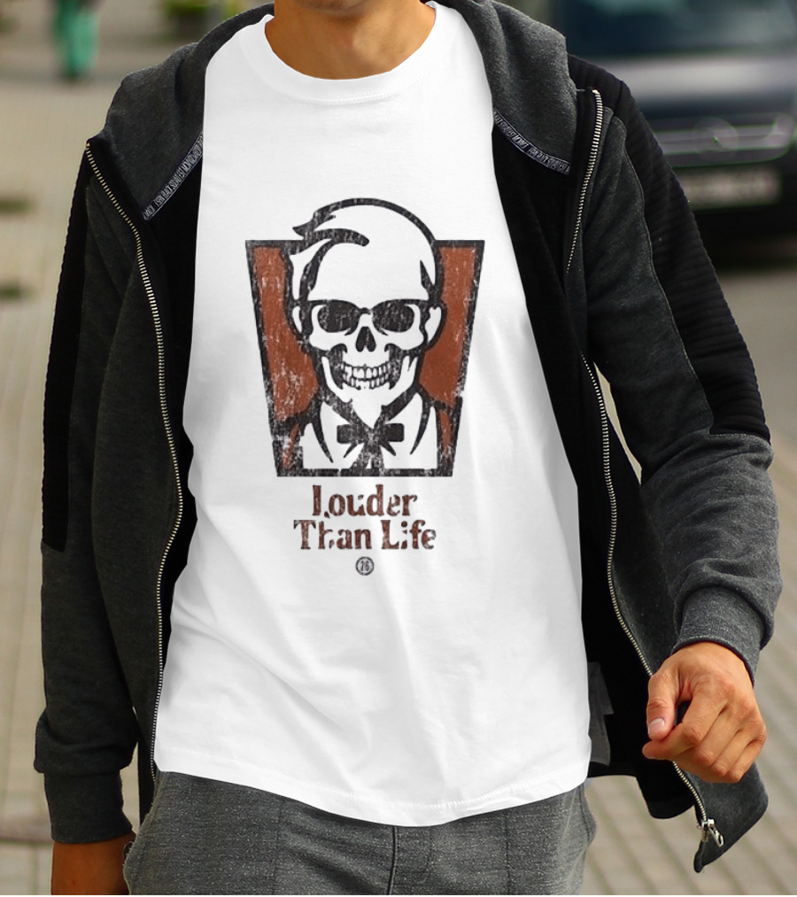 Louder Than Life Skull Colonel KFC T-Shirt
