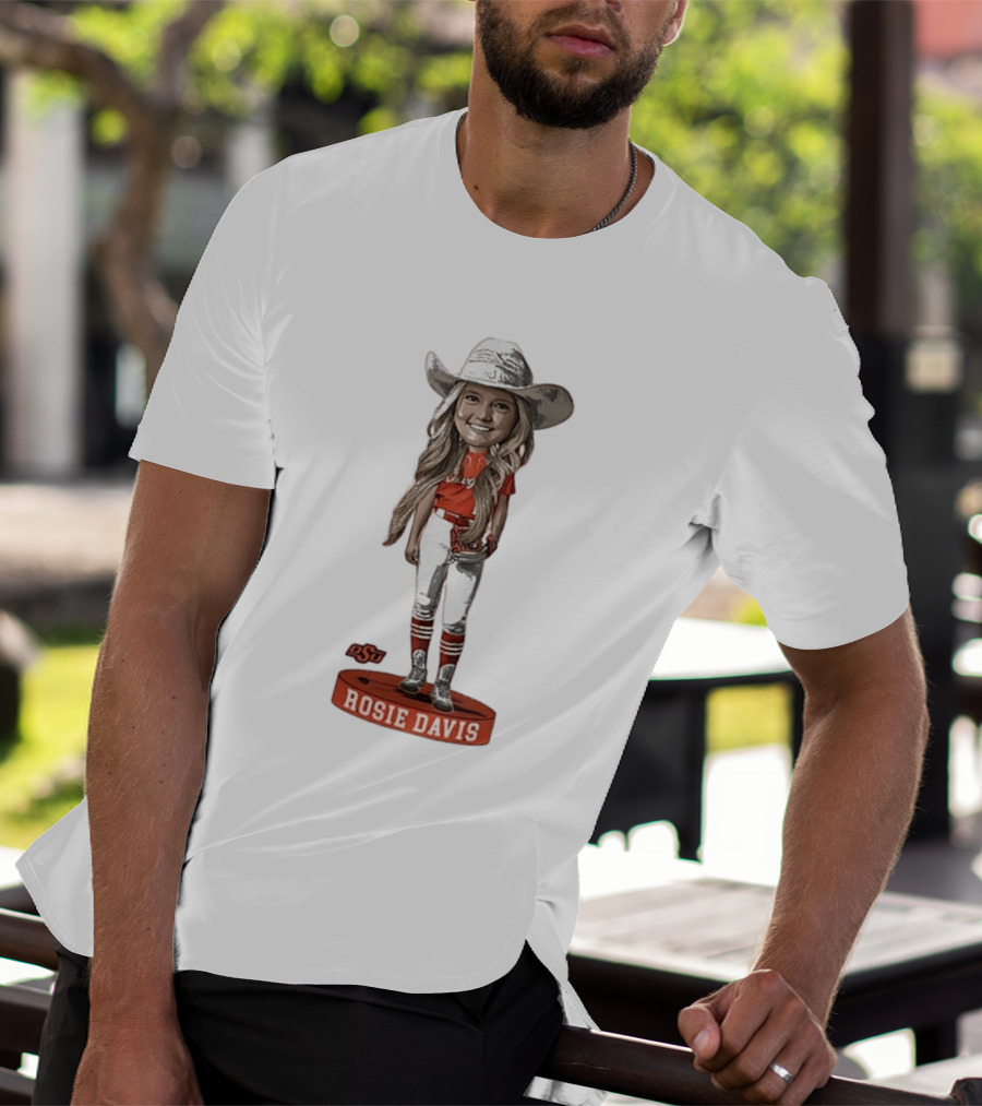 Rosie Davis Oklahoma State Softball Player Caricature OSU Team Spirit T-Shirt