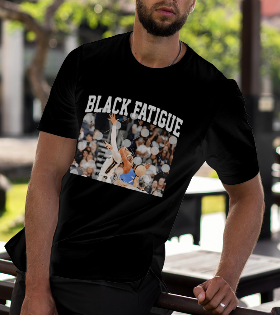 BLACK FATIGUE Basketball Sports Athlete Action Scene T-Shirt