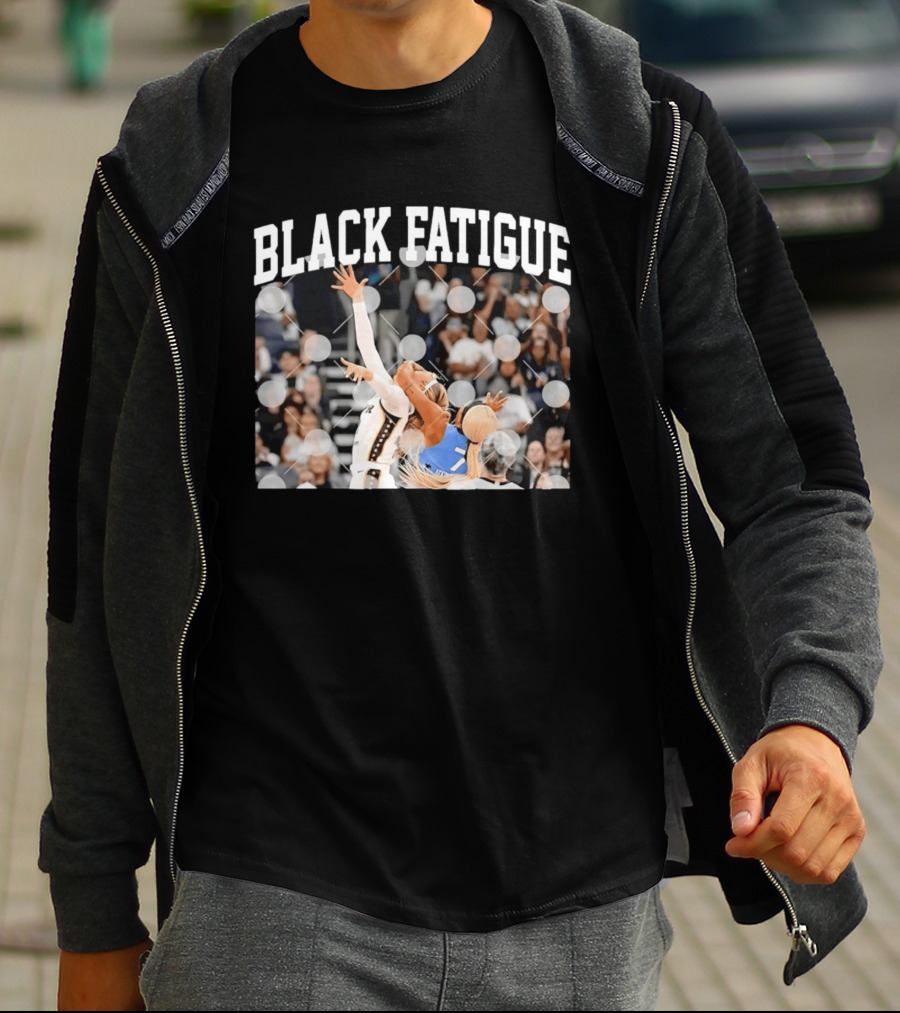 BLACK FATIGUE Basketball Sports Athlete Action Scene T-Shirt