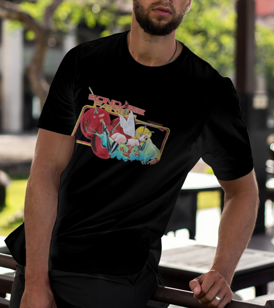 Bondage Fairies Anime Fairy On Caterpillar With Cherries T-Shirt