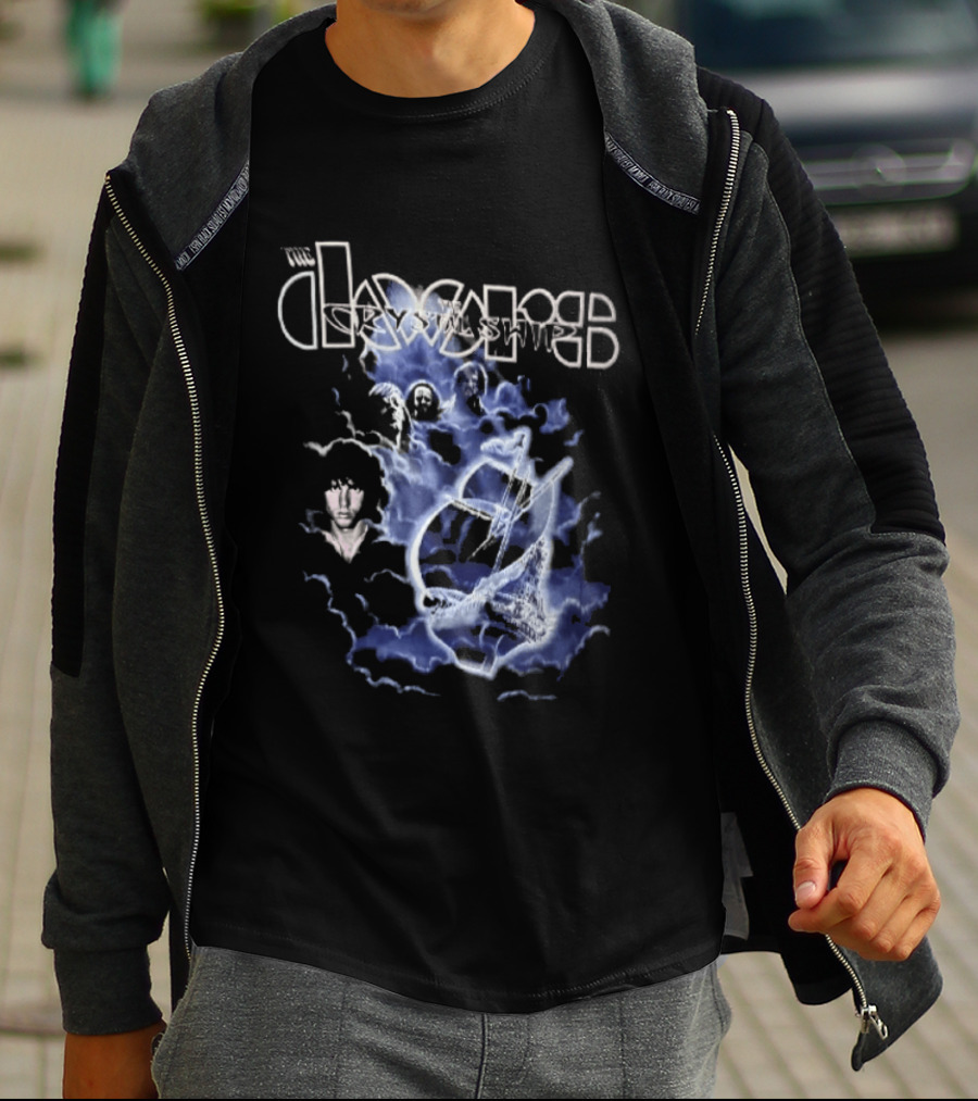 The Doors Jim Morrison Crystal Ship Lyrics And Band Members T-Shirt