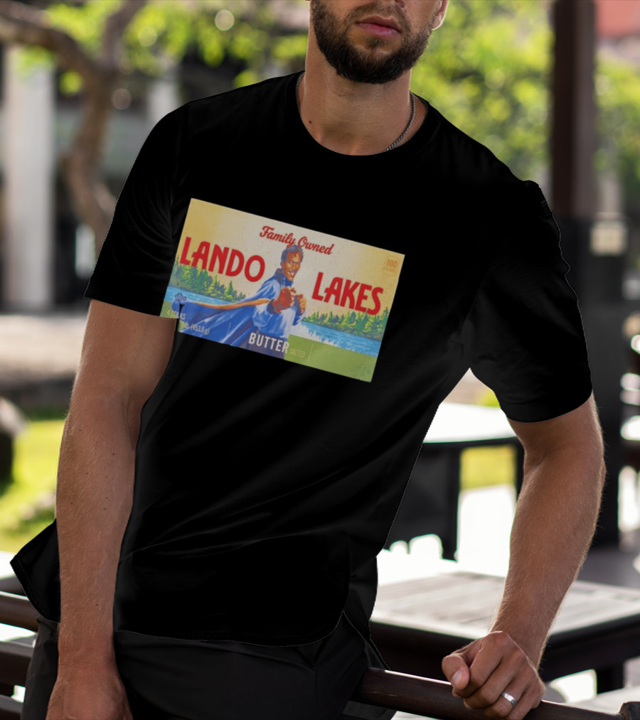 Family Owned Lando Lakes Butter Star Wars Mashup T-Shirt