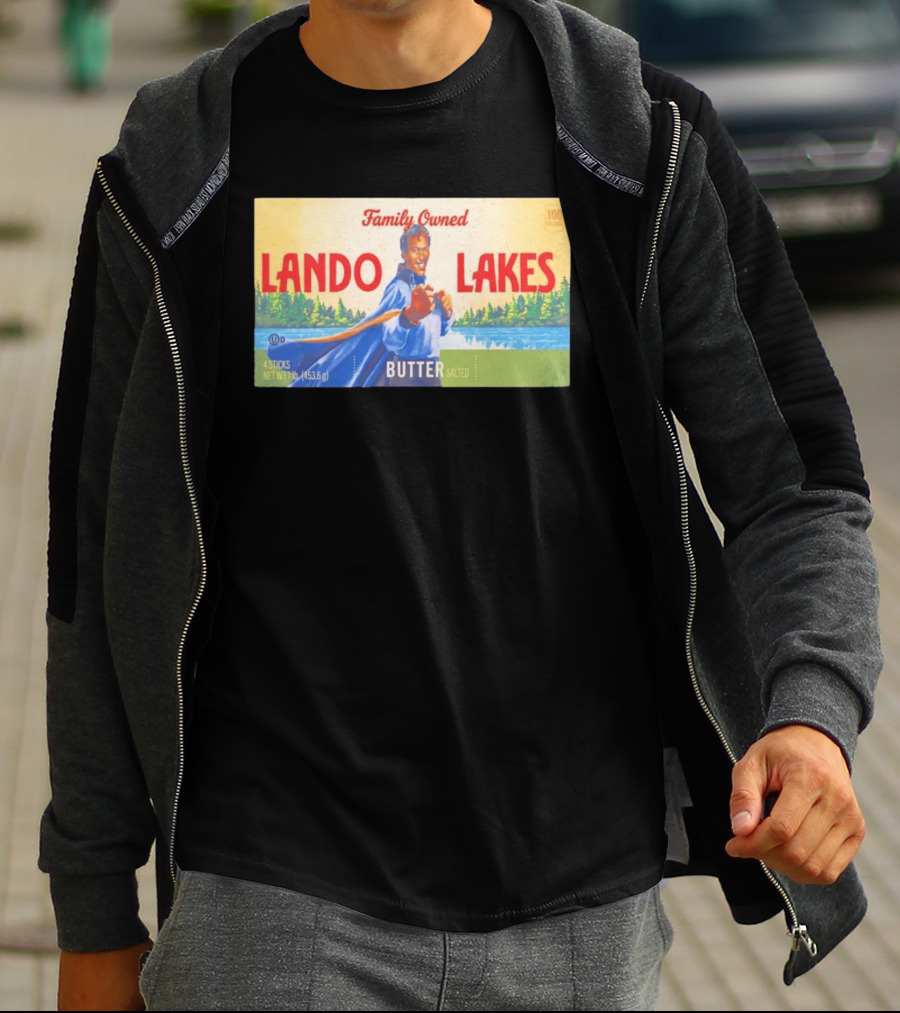 Family Owned Lando Lakes Butter Star Wars Mashup T-Shirt