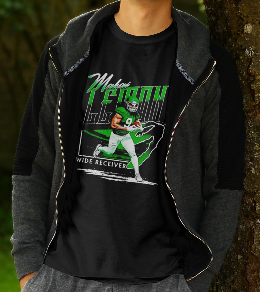 Makai Lemon New York Jets Wide Receiver 9 Football T-Shirt
