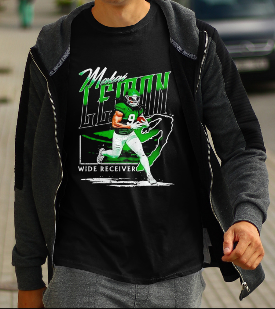 Makai Lemon New York Jets Wide Receiver 9 Football T-Shirt
