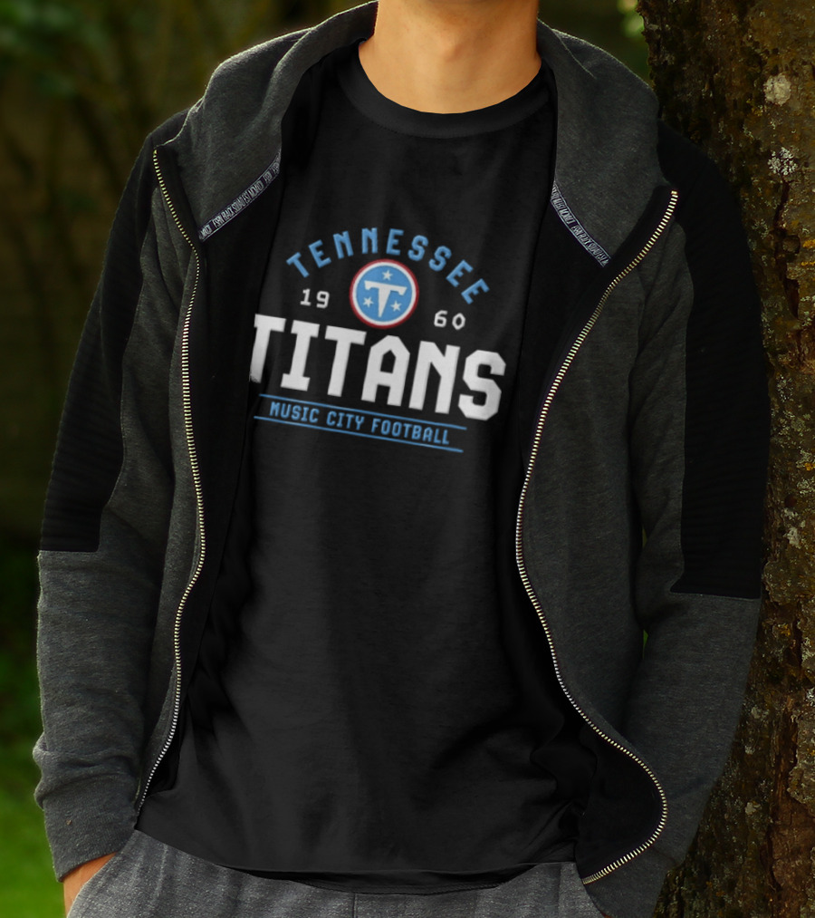 Tennessee Titans 1960 Music City Football Three Stars T-Shirt