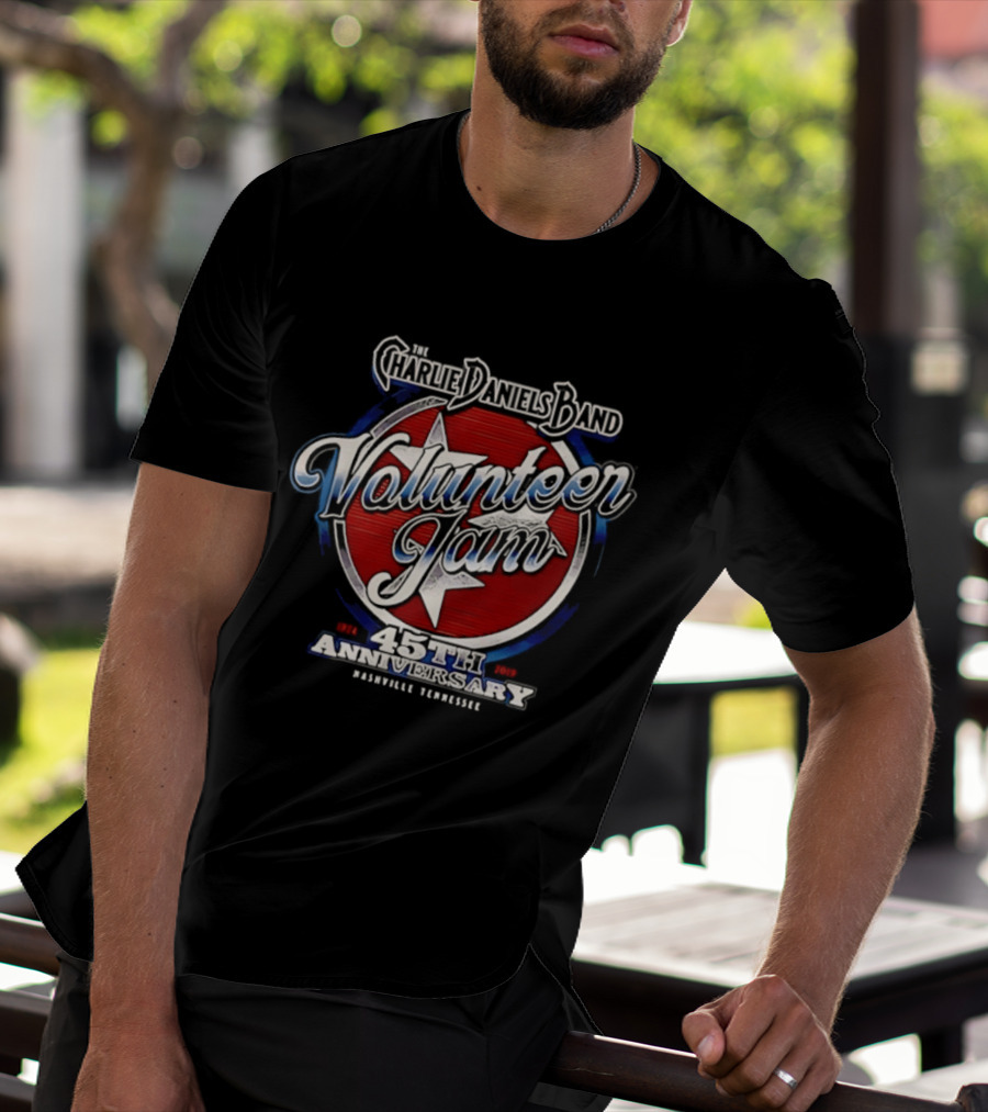 Charlie Daniels Band Volunteer Jam 45th Anniversary Nashville Tennessee Star T-Shirt