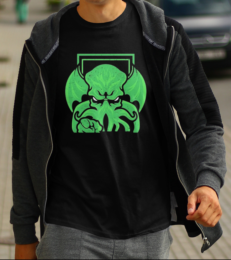 I Want Cthulhu YOU To Obey Commanding Green Creature T-Shirt