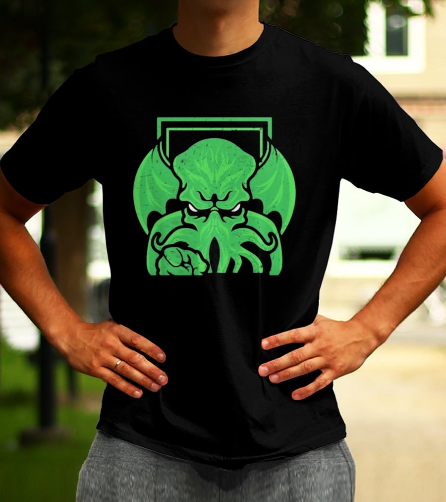 I Want Cthulhu YOU To Obey Commanding Green Creature T-Shirt