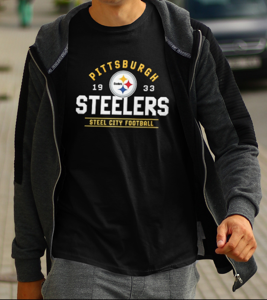 Pittsburgh Steelers 1933 Steel City Football Team T-Shirt