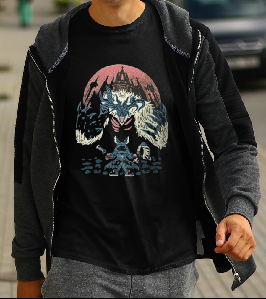 Vicar Amelia Hunter Confronts Beast At Gothic Cathedral T-Shirt