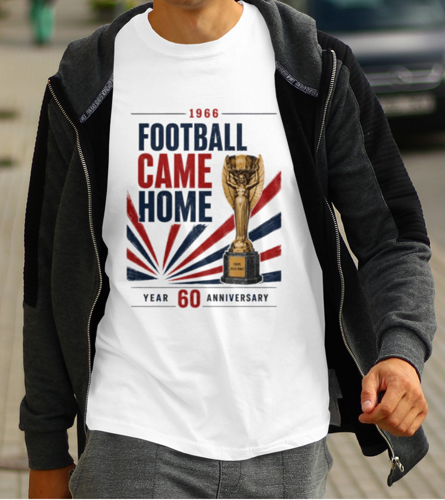 1966 Football Came Home 60 Year Anniversary Coupe Jules Rimet T-Shirt