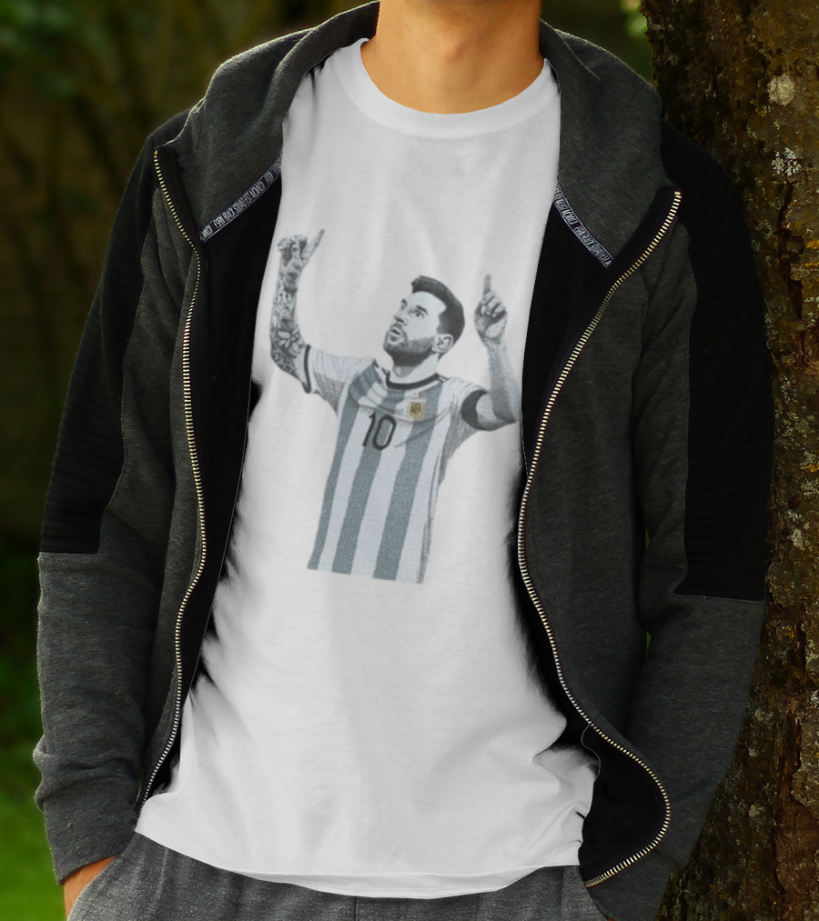 Argentina National Team Messi Number 10 Binary T-Shirt