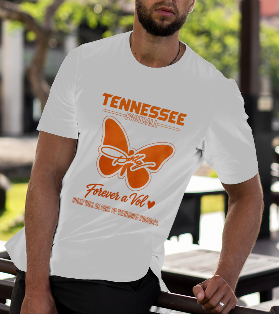 Tennessee Football Dolly Parton Forever A Vol Butterfly T-Shirt