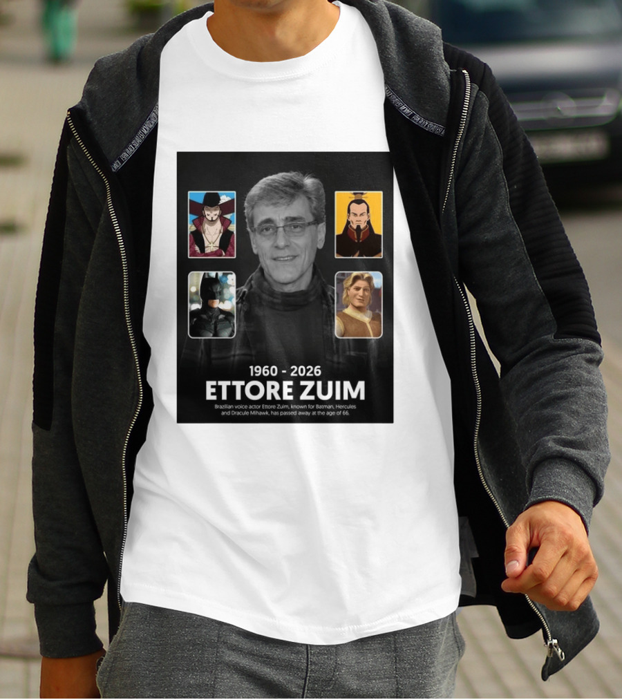 1960 2026 Ettore Zuim Batman Hercules Dracula Mihawk Voice Actor T-Shirt