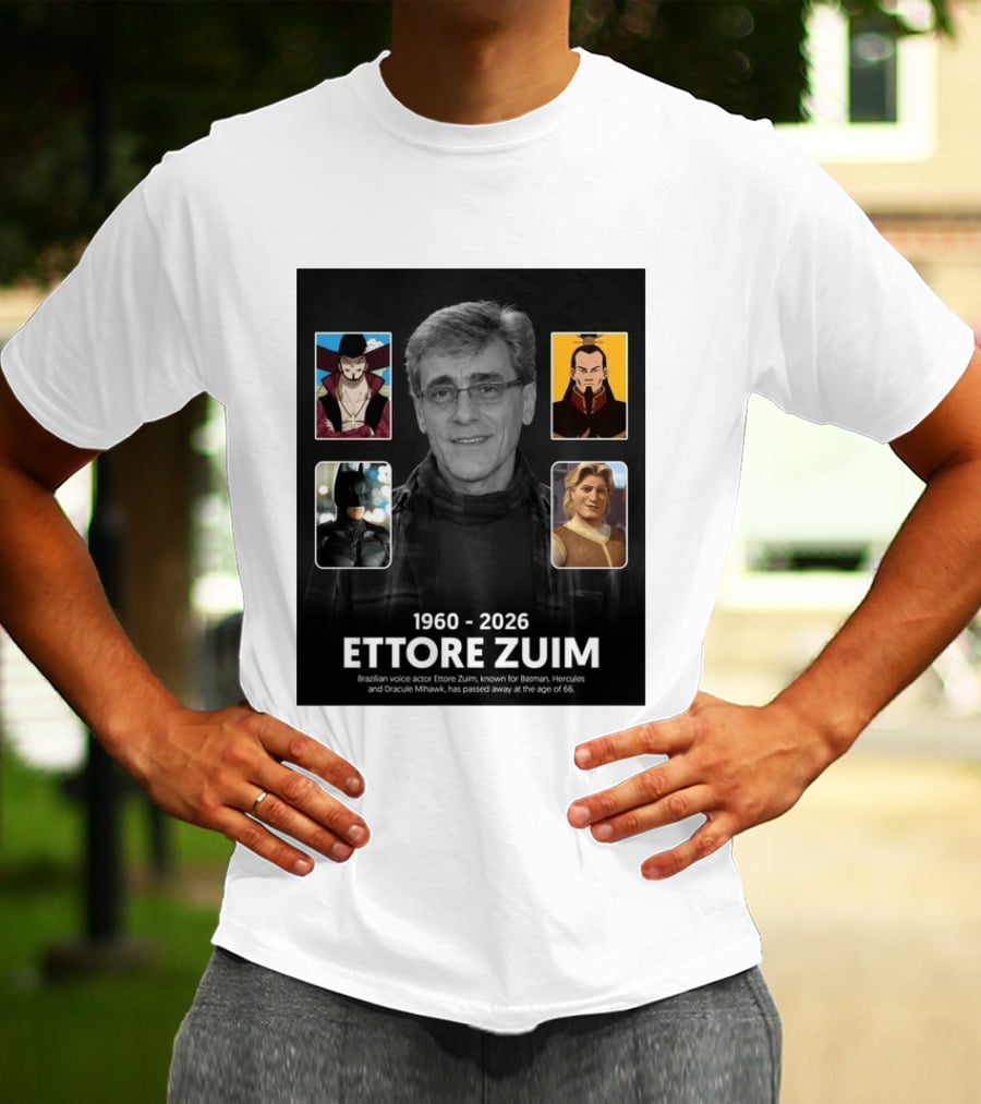 1960 2026 Ettore Zuim Batman Hercules Dracula Mihawk Voice Actor T-Shirt