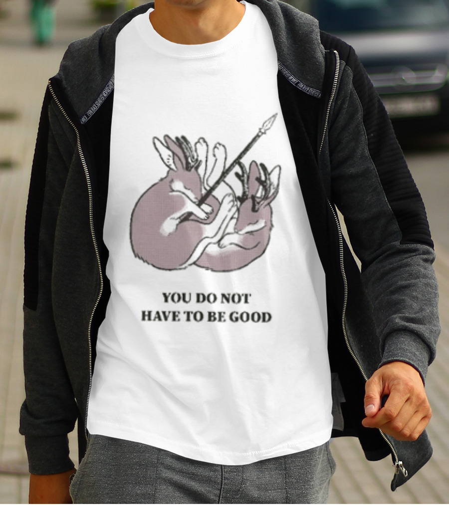 You Do Not Have To Be Good Jackalope Mary Oliver Antlers Arrow T-Shirt