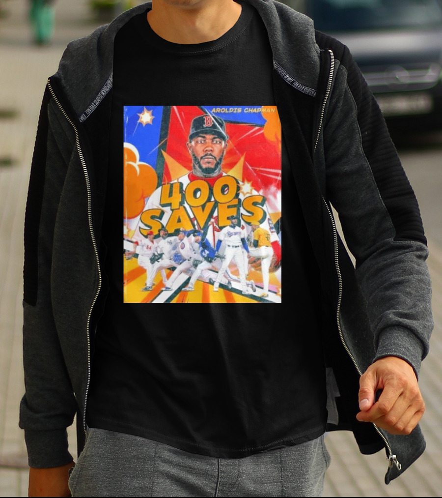 Aroldis Chapman MLB 400 Saves Record Pitcher Highlights T-Shirt