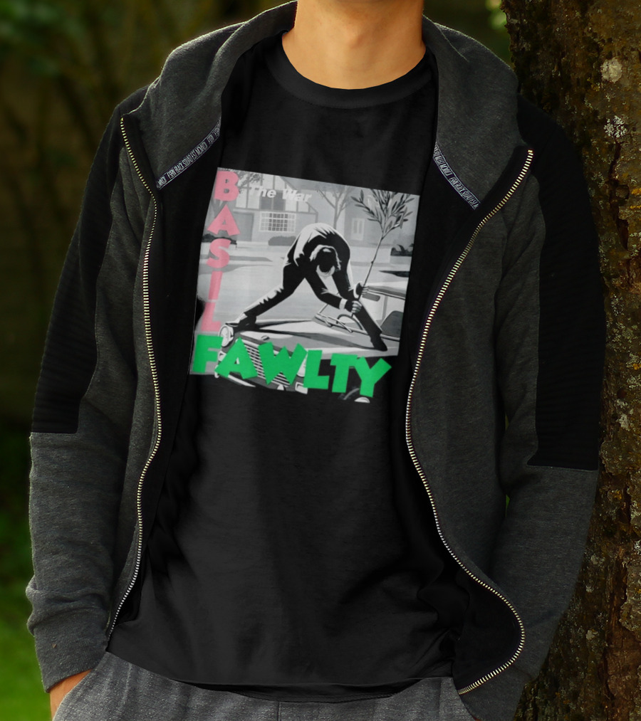 Basil Fawlty The War John Cleese British Comedy Iconic Scene T-Shirt