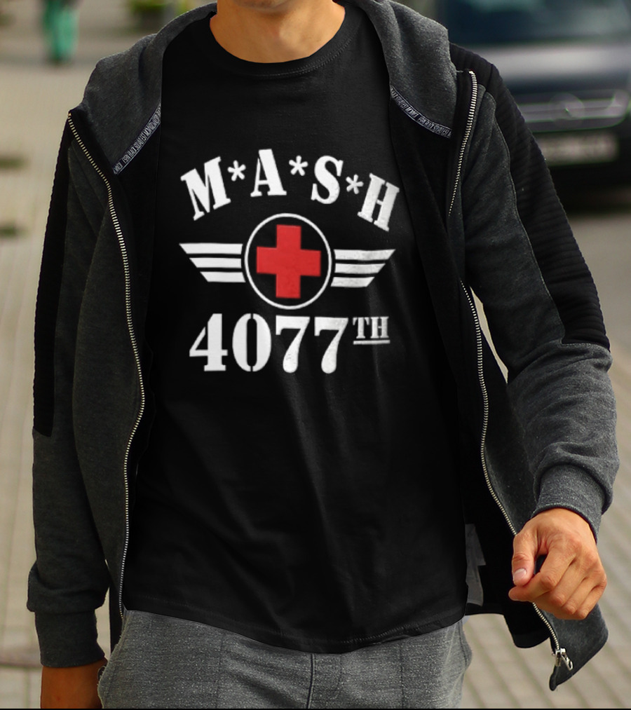MASH 4077th Red Cross Emblem Military Series T-Shirt