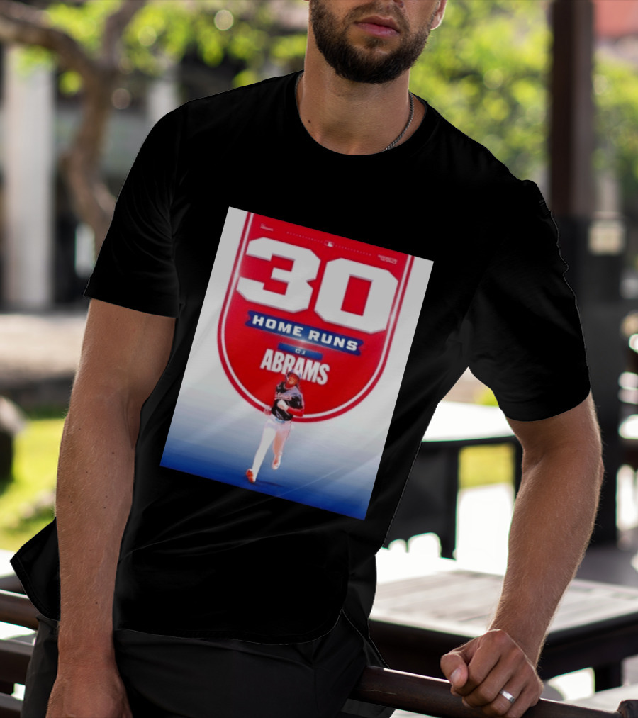 30 Home Runs CJ Abrams Washington Nationals T-Shirt