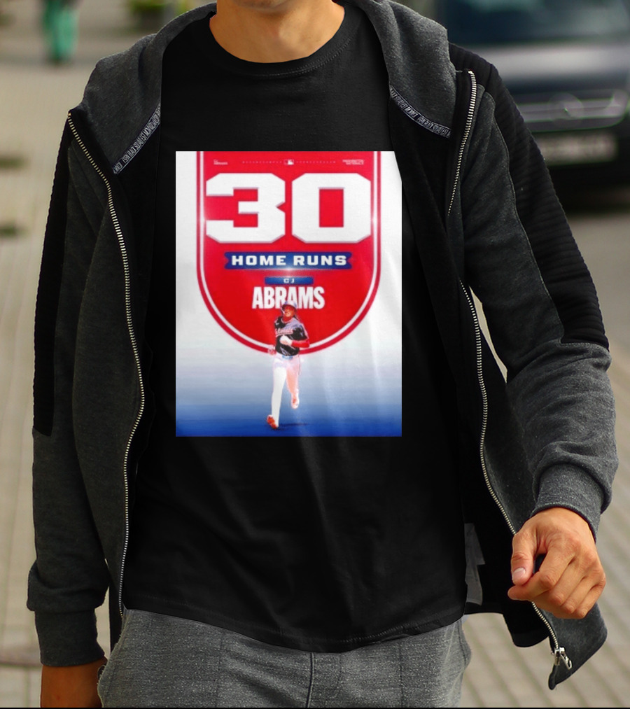30 Home Runs CJ Abrams Washington Nationals T-Shirt