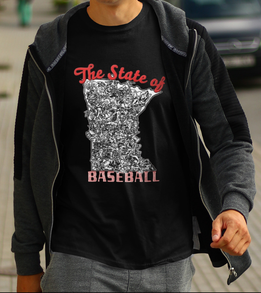 Minnesota Baseball Teams Collage The State Of Baseball T-Shirt