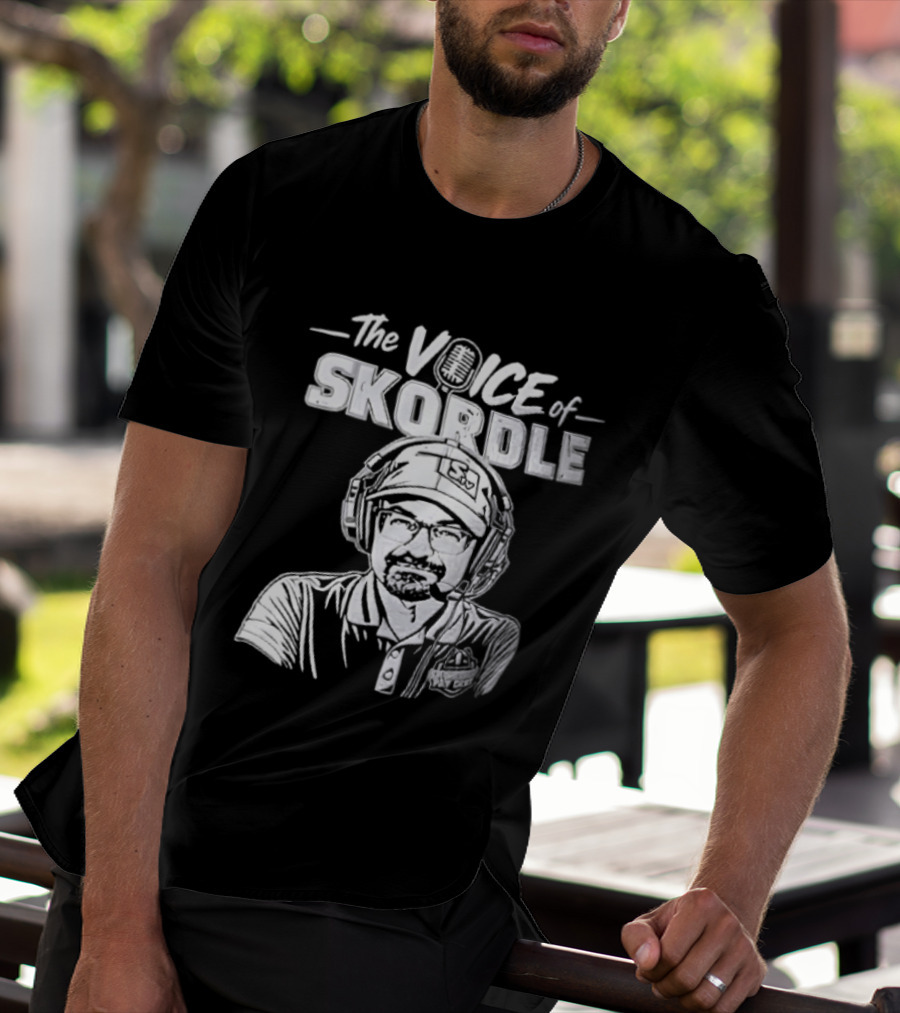 The Voice Of Skordle Podcast Broadcaster Sports Commentator T-Shirt