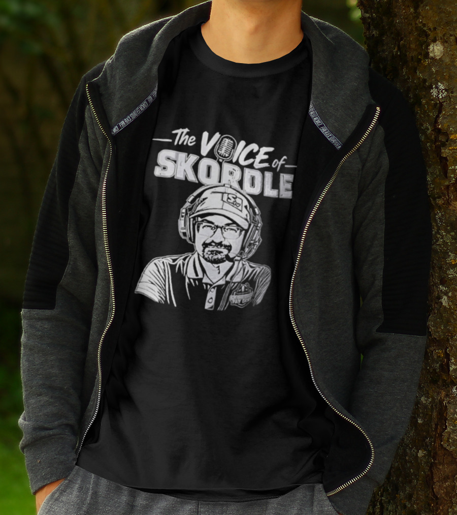 The Voice Of Skordle Podcast Broadcaster Sports Commentator T-Shirt