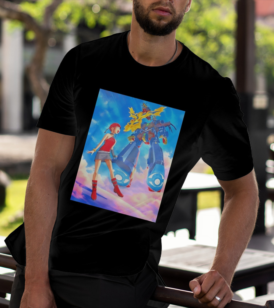 Dorothy Wayneright With The Big O Mecha From The Big O Anime Series T-Shirt