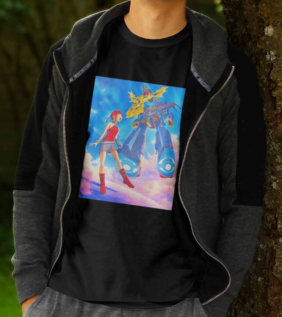Dorothy Wayneright With The Big O Mecha From The Big O Anime Series T-Shirt