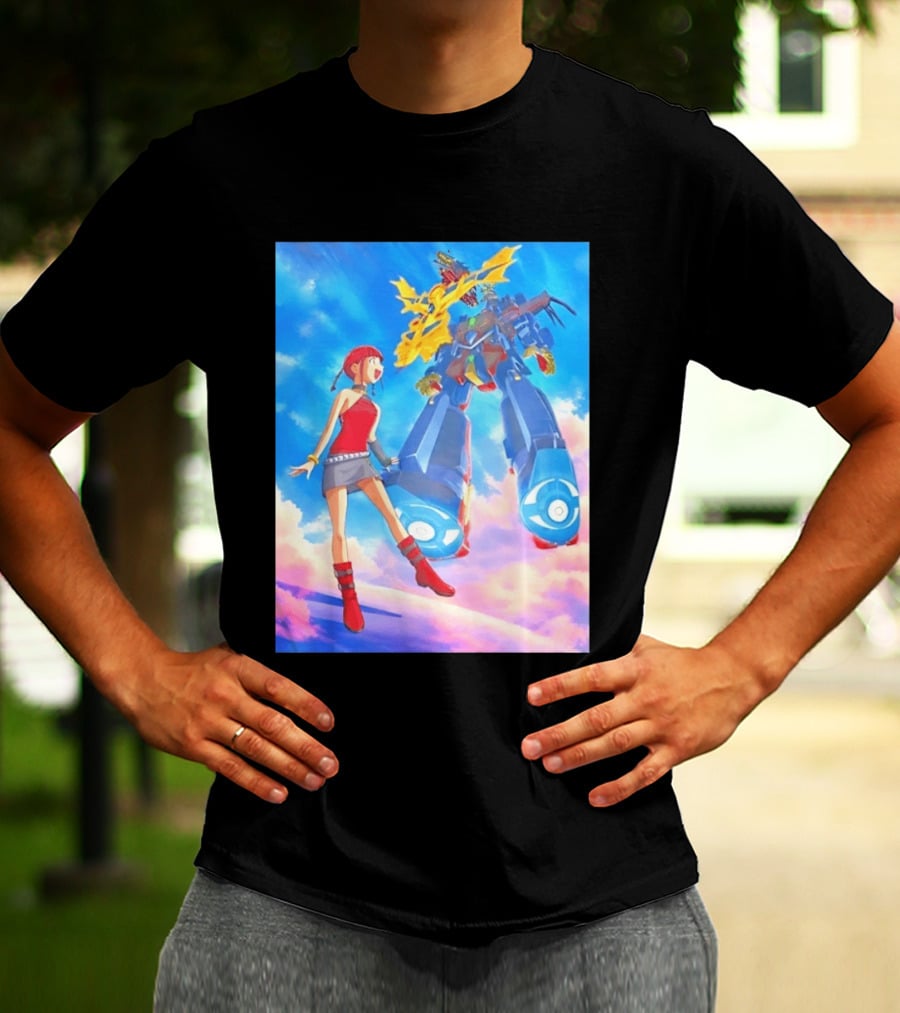 Dorothy Wayneright With The Big O Mecha From The Big O Anime Series T-Shirt
