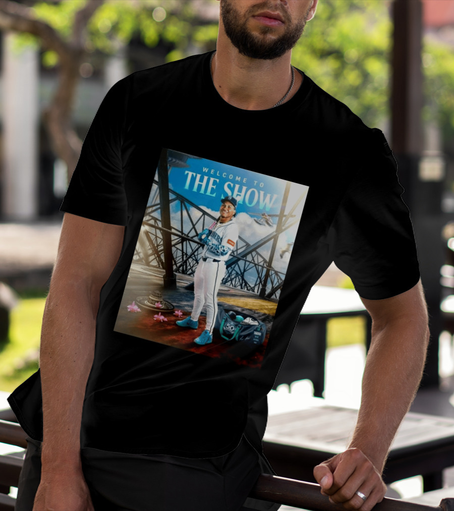 Welcome To The Show Michael Arroyo Mariners 50th Anniversary Baseball T-Shirt