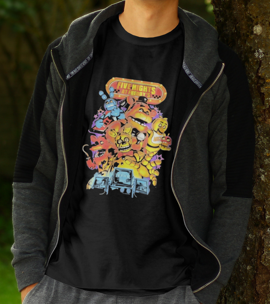 Five Nights At Freddy's Horror Nights 2023 Animatronic Characters T-Shirt