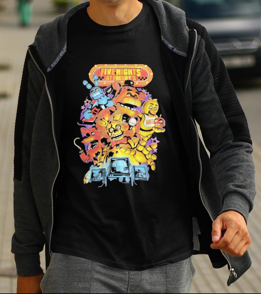 Five Nights At Freddy's Horror Nights 2023 Animatronic Characters T-Shirt
