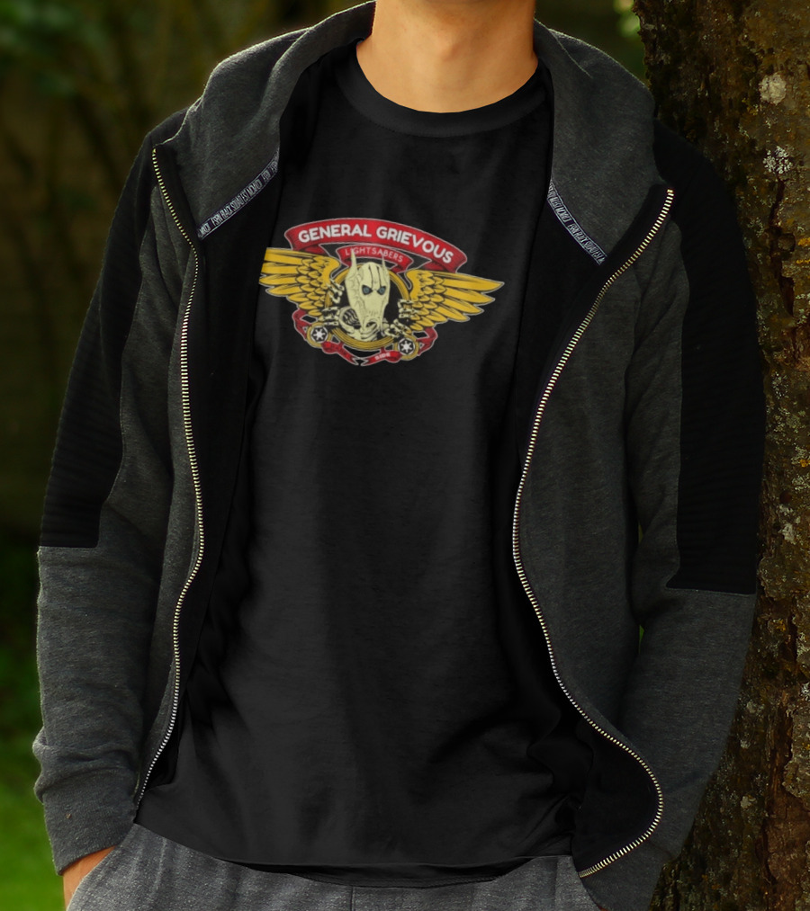 General Grievous Lightsabers Wings Dark Side Star Wars T-Shirt