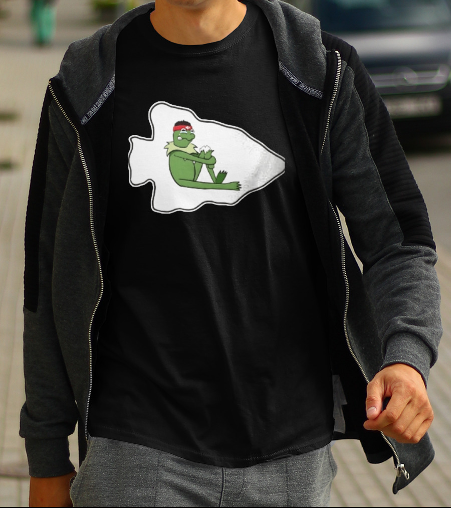Patrick Mahomes Kansas City Chiefs Crying Kermit Meme T-Shirt