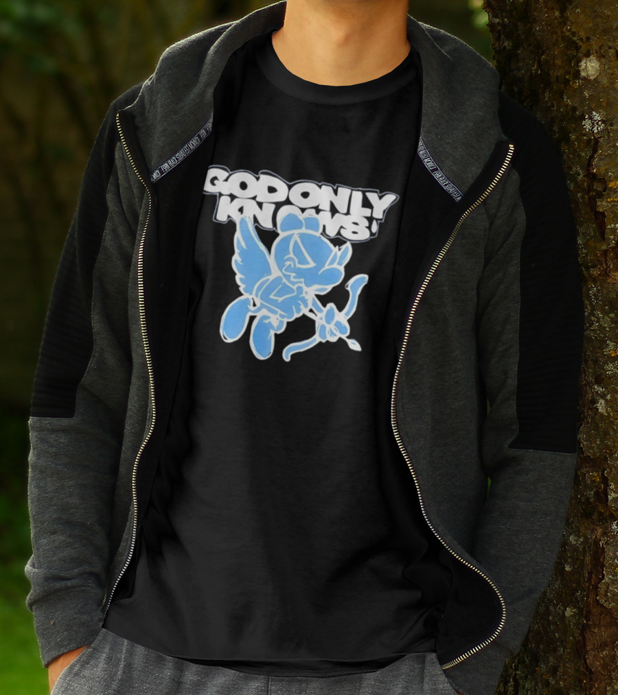 God Only Knows Blue Cupid Angel Streetwear T-Shirt