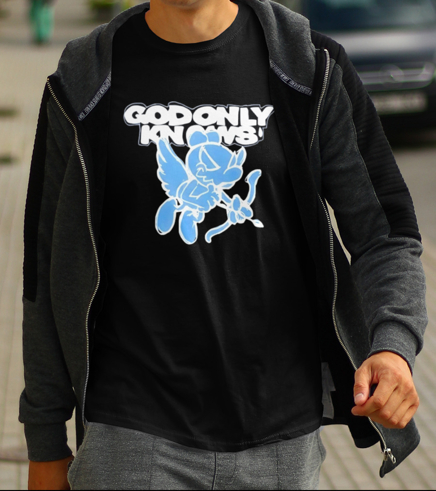 God Only Knows Blue Cupid Angel Streetwear T-Shirt