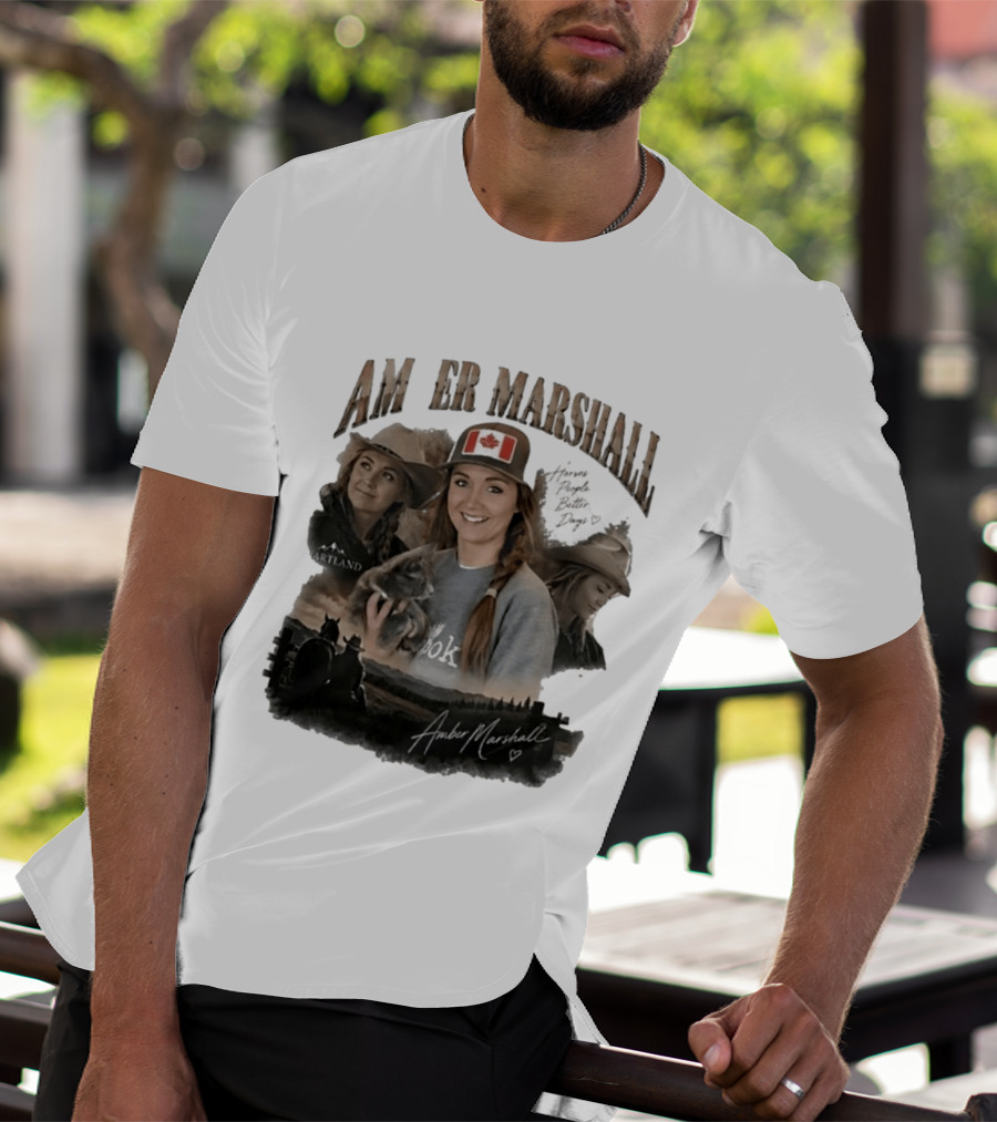 Amber Marshall Heartland Better Days Canadian Flag Retro Bootleg T-Shirt