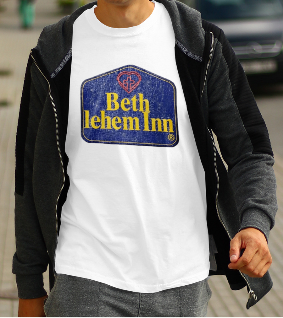 Bethlehem Inn Heart With Cross Christian T-Shirt