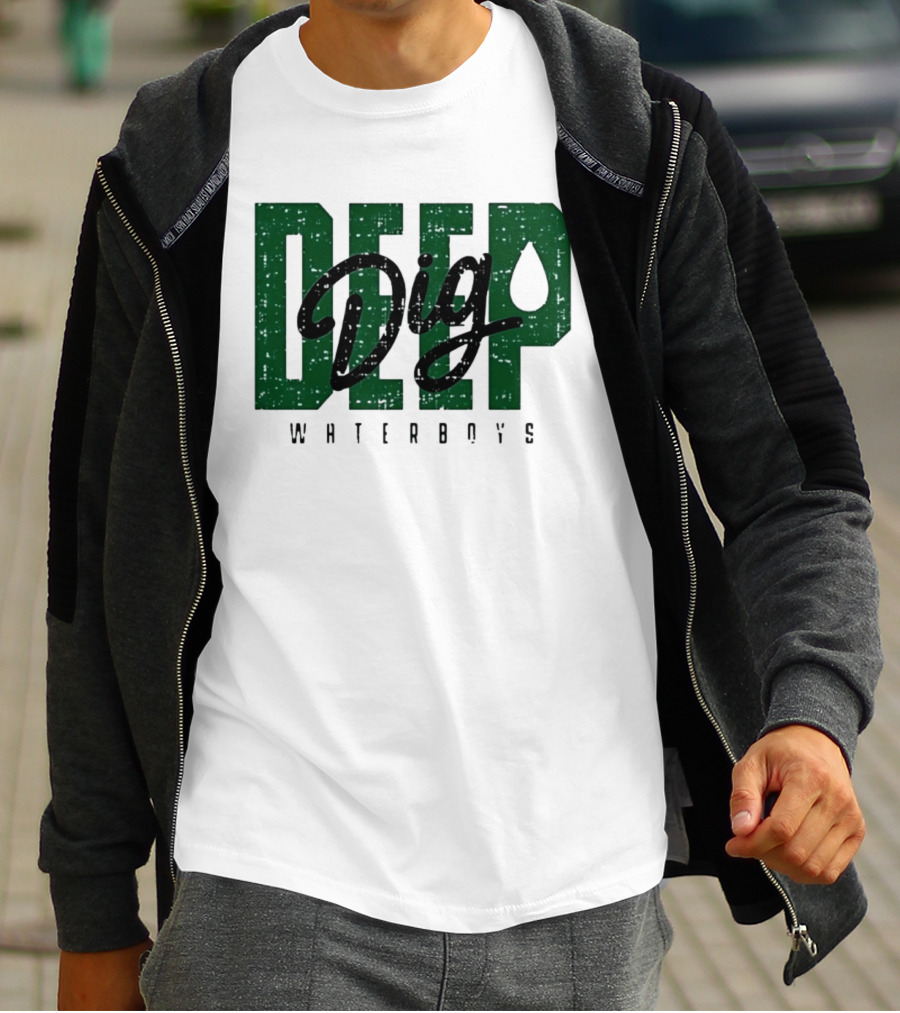 Deep Dig Waterboys Football Staff Sports Team T-Shirt