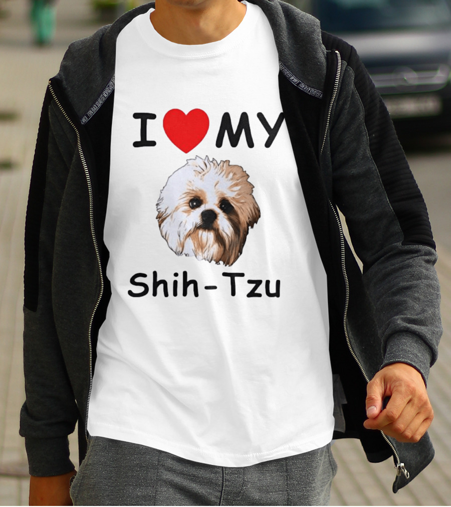 I Love My Shih Tzu Dog T-Shirt