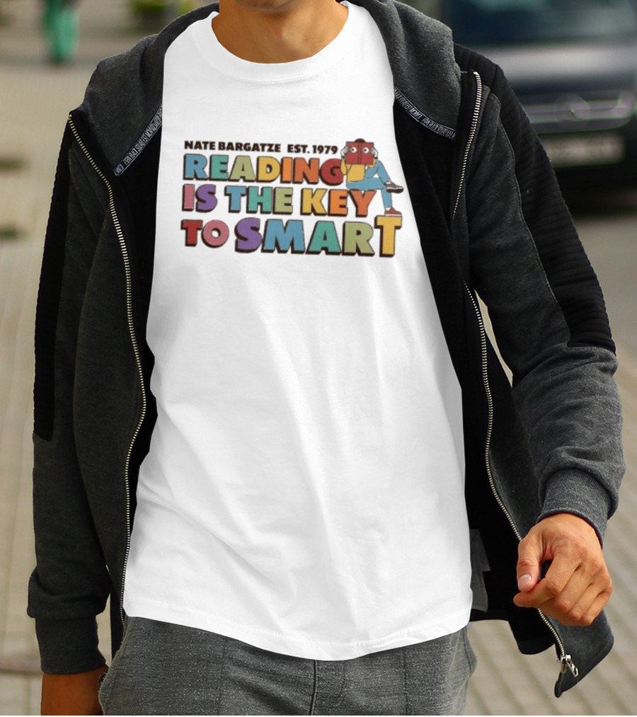 Nate Bargatze Est. 1979 Reading Is The Key To Smart T-Shirt
