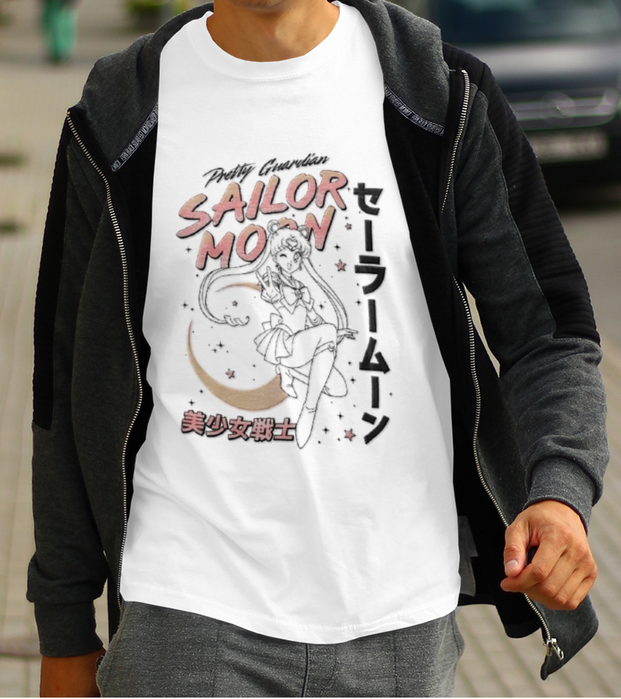 Sailor Moon Pretty Guardian Bishoujo Senshi Iconic Anime Manga T-Shirt