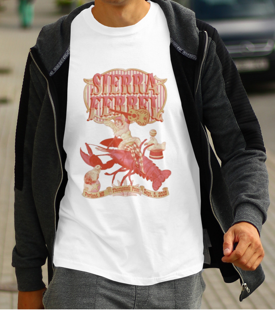 Sierra Ferrell Thompson's Point Portland ME September 5 2026 Vintage Lobster Event T-Shirt