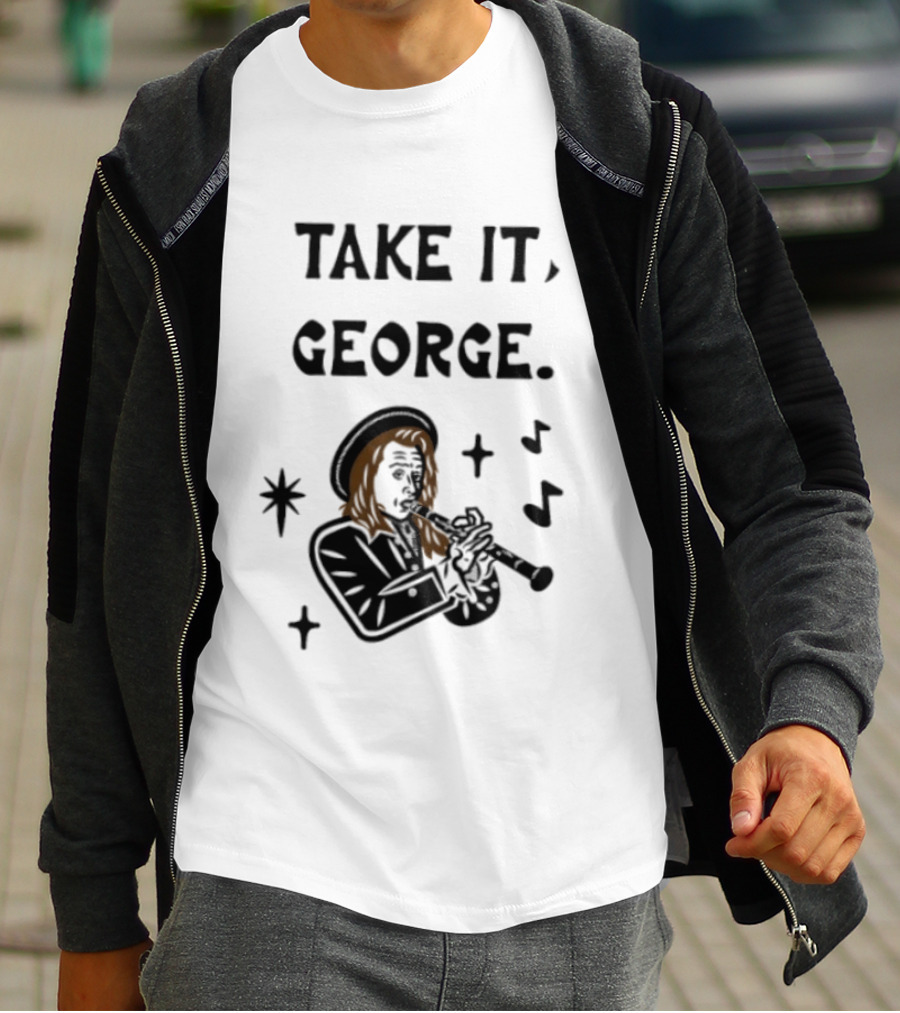 Take It George Clarinet Player Music Notes T-Shirt