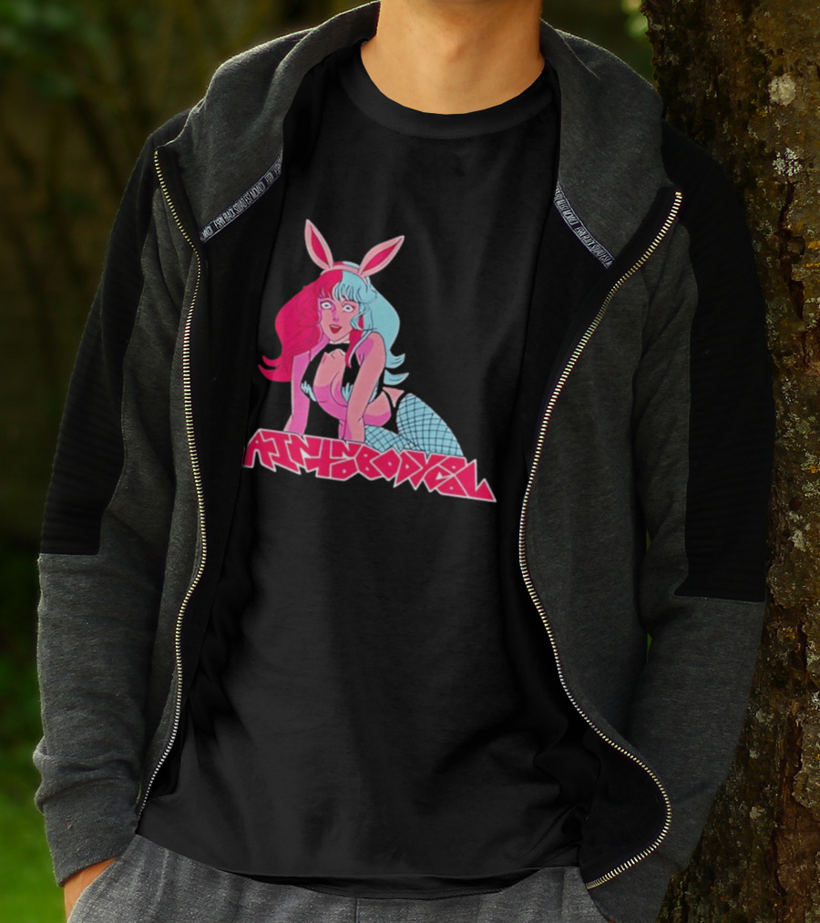 Ain't Nobody Anime Aesthetic Bunny Girl Vibrant Neon T-Shirt